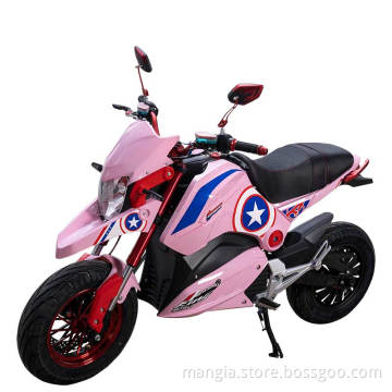High speed sports electric motorcycle 2023 new type 65-120km/h lithium battery adult driving racing sports bicycle
